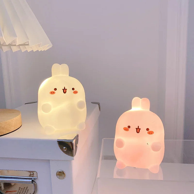 Veilleuse Lapin Douce – Lumière d’Ambiance pour Enfant